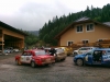 Parc fermeben a diesel Impreza mellett
